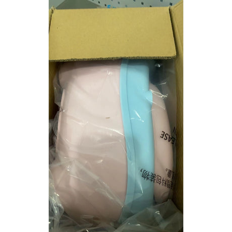 Olita pentru Copii, Vivimall, +6 luni, Compartiment Detasabil, cu Capac, Antiderapanta, din Plastic, Colac Moale, Model Animat Ciclop, cu Maner, 33 x 21 x 45 cm, Albastru/Roz - vivimall.ro