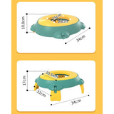 Olita Portabila,Vivimall, pentru Calatorii, Confectionata din Spuma PU, 1-6 ani, 34x32x17 cm, Verde/Galben - vivimall.ro