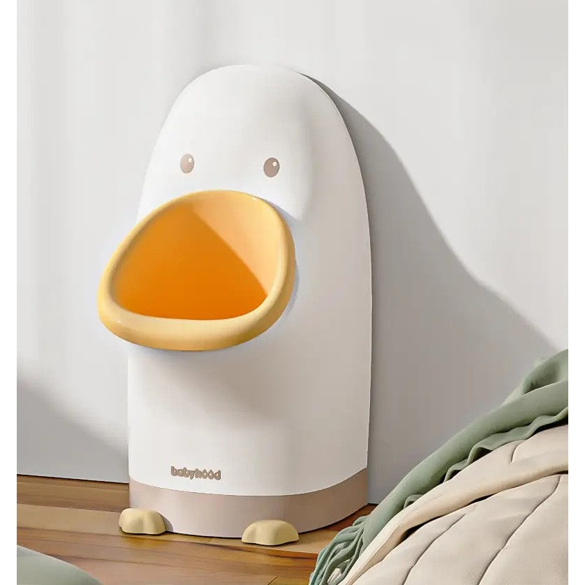 Olita tip Pisoar pentru Copii, Vivimall, +1an, Portabila, Design Ratusca, Model Prietenos, Non-Toxic, Usor de Curatat, 23.3 x 24 x 43 cm, Alb/Galben - vivimall.ro