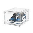 Organizator de Pantofi, Vivimall, din PP+ABS, Usa Frontala Magnetica, Rezistenta la Praf, Anti-Oxidare, Utilizare Multipla, 36 x 28 x 21 cm, Transparent - vivimall.ro