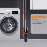 Set matura si faras cu coada, Vivimall, Pentru uz casnic, Plastic/Otel, Portocaliu/Negru, Depozitare verticala, 26x25.5x83 cm - vivimall.ro