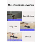 Organizator Cabluri, Flippy, Cable Clips, Fixare Dublu Adeziv, Silicon, 7 Sloturi, Negru - vivimall.ro