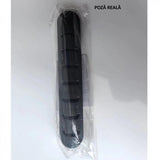 Set complet organizator cabluri autoadeziv negru, 7 suporturi, ambalaj și prezentare produs