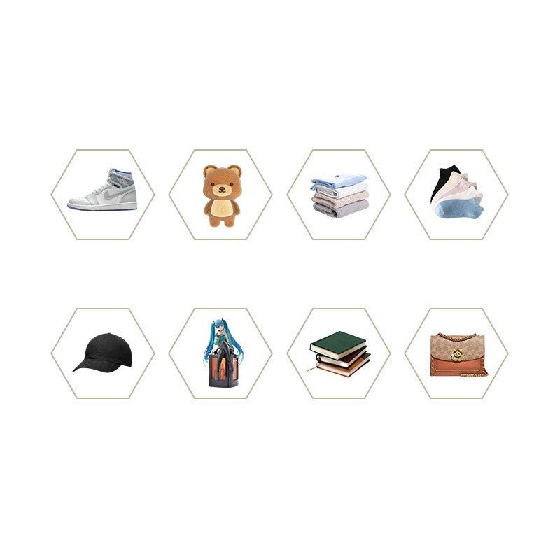 Organizator de Pantofi, Vivimall, din PP+ABS, Usa Frontala Magnetica, Rezistenta la Praf, Anti-Oxidare, Utilizare Multipla, 36 x 28 x 21 cm, Transparent - vivimall.ro