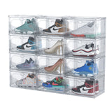 Organizator de Pantofi, Vivimall, din PP+ABS, Usa Laterala Magnetica, Rezistenta la Praf, Anti-Oxidare, Utilizare Multipla, 36 x 28 x 21 cm, Transparent - vivimall.ro