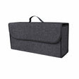 Organizator portbagaj auto Flippy pliabil, culoare gri, vedere frontală, dimensiuni 50x17x24 cm