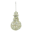 Ornament brad de Craciun, Perlat, in forma de Om de zapada, 8 cm x 13 cm, Plastic, Vivimall - vivimall.ro