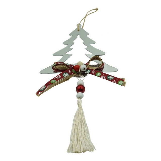 Ornament brad, Flippy, Brad, Argintiu, Lucios, 14*26CM, Acril, Interior/ Exterior - vivimall.ro