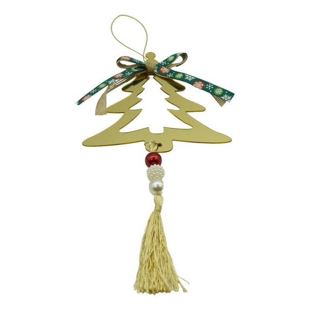 Ornament brad, Flippy, Brad, Auriu, Lucios, 15*28CM, Acril, Interior/ Exterior - vivimall.ro