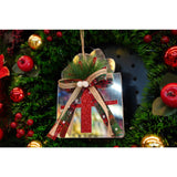 Ornament brad, Vivimall, Cadou, Argintiu, Lucios, 14*15CM, Acril, Interior/ Exterior - vivimall.ro