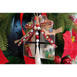 Ornament brad, Vivimall, Cadou, Argintiu, Lucios, 14*26CM, Acril, Interior/ Exterior - vivimall.ro