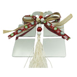 Ornament brad, Vivimall, Cadou, Argintiu, Lucios, 14*26CM, Acril, Interior/ Exterior - vivimall.ro