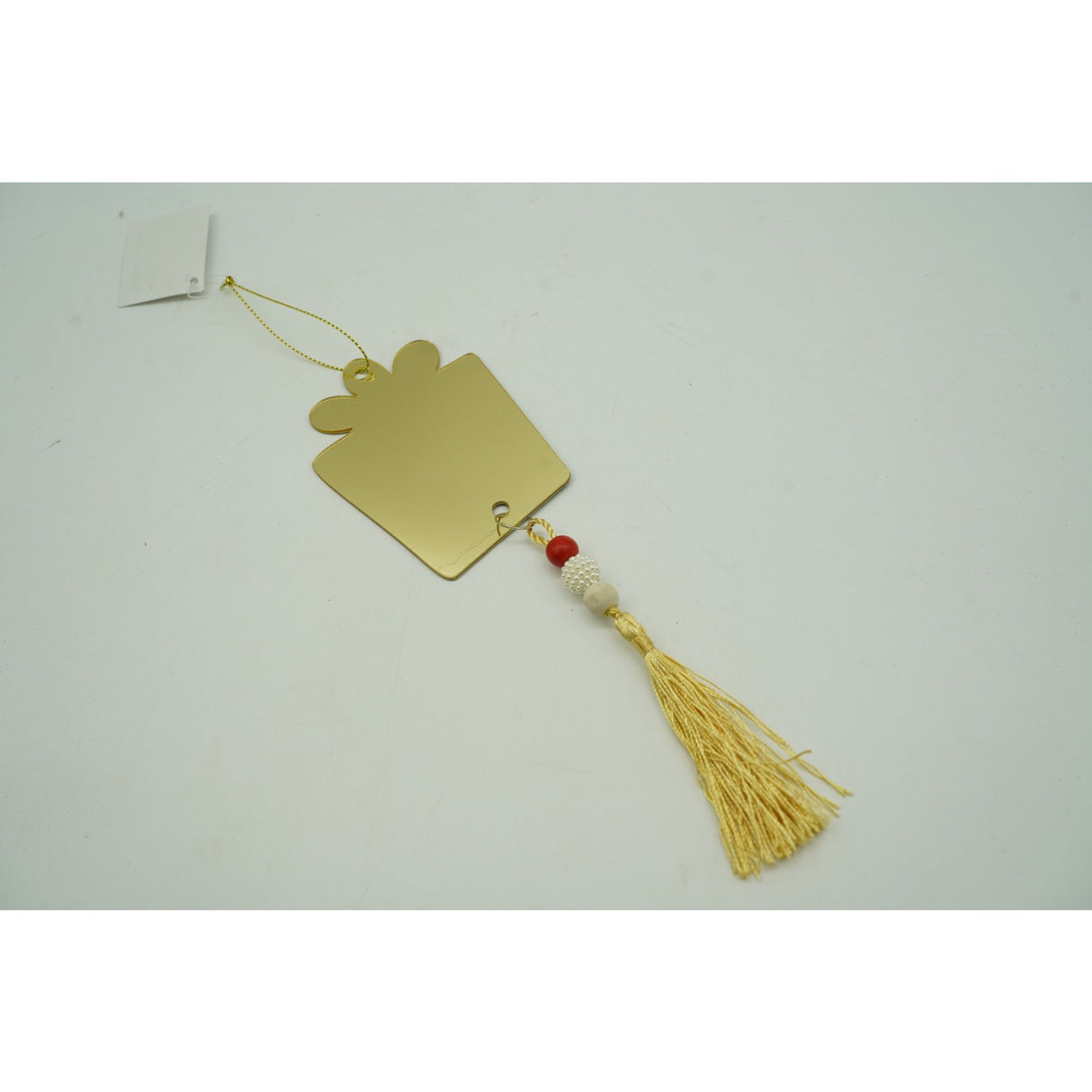 Ornament brad, Vivimall, Cadou, Auriu, Lucios, 8*25CM, Acril, Interior/ Exterior - vivimall.ro