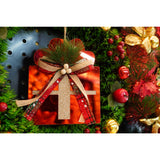 Ornament brad, Vivimall, Cadou, Rosu, Lucios, 15*15CM, Acril, Interior/ Exterior - vivimall.ro