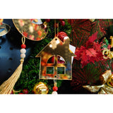 Ornament brad, Vivimall, Casa, Auriu, Lucios, 10*25CM, Acril, Interior/ Exterior - vivimall.ro