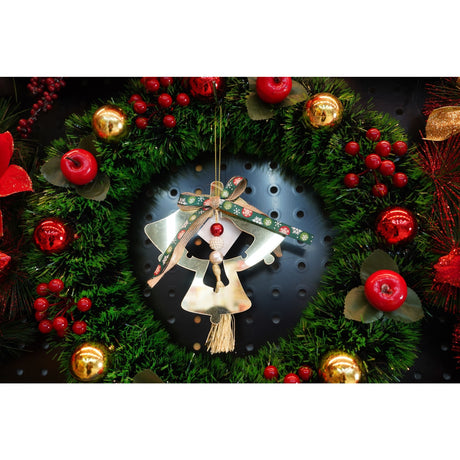 Ornament brad, Vivimall, Clopotei, Auriu, Lucios, 14*26CM, Acril, Interior/ Exterior - vivimall.ro