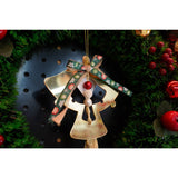 Ornament brad, Vivimall, Clopotei, Auriu, Lucios, 14*26CM, Acril, Interior/ Exterior - vivimall.ro