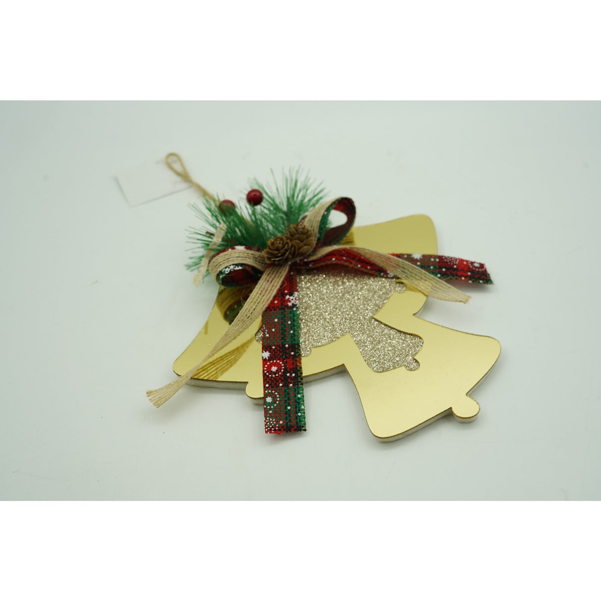 Ornament brad, Vivimall, Clopotei, Auriu, Lucios, 16*17CM, Acril, Interior/ Exterior - vivimall.ro