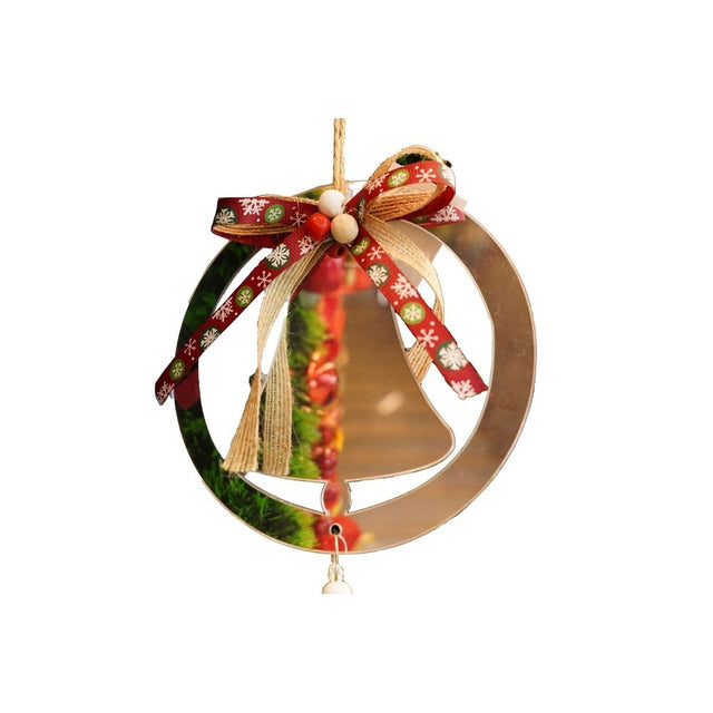 Ornament brad, Vivimall, Clopotel, Argintiu, Lucios, 14*26CM, Acril, Interior/ Exterior - vivimall.ro