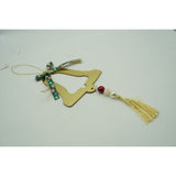 Ornament brad, Vivimall, Clopotel, Auriu, Lucios, 14*28CM, Acril, Interior/ Exterior - vivimall.ro