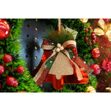 Ornament brad, Vivimall, Clopotel, Rosu, Lucios, 14*16CM, Acril, Interior/ Exterior - vivimall.ro