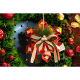 Ornament brad, Vivimall, Fulg de nea, Rosu, Lucios, 15*15CM, Acril, Interior/ Exterior - vivimall.ro
