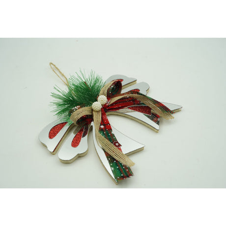 Ornament brad, Vivimall, Funda, Argintiu, Lucios, 14*15CM, Acril, Interior/ Exterior - vivimall.ro