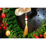 Ornament brad, Vivimall, Gheata, Auriu, Lucios, 10*25CM, Acril, Interior/ Exterior - vivimall.ro