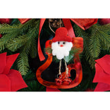 Ornament brad, Vivimall, Gheata cu clopotei, Rosu, Lucios, 15*20CM, Acril, Interior/ Exterior - vivimall.ro