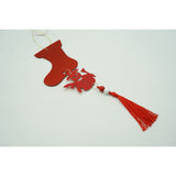 Ornament brad, Vivimall, Gheata, Om de zapada, Rosu, Lucios, 10*28CM, Acril, Interior/ Exterior - vivimall.ro