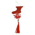 Ornament brad, Vivimall, Gheata, Om de zapada, Rosu, Lucios, 10*28CM, Acril, Interior/ Exterior - vivimall.ro