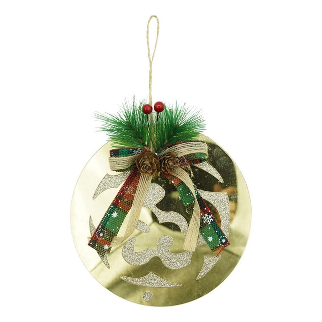 Ornament brad, Vivimall, Glob, Auriu, Lucios, 17*17CM, Acril, Interior/ Exterior - vivimall.ro