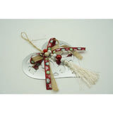 Ornament brad, Vivimall, Inima, Argintiu, Lucios, 14*26CM, Acril, Interior/ Exterior - vivimall.ro