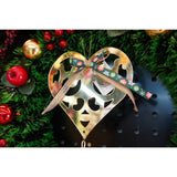 Ornament brad, Flippy, Inima, Auriu, Lucios, 15*26CM, Acril, Interior/ Exterior - vivimall.ro