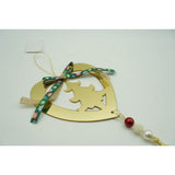 Ornament brad, Flippy, Inima, Auriu, Lucios, 15*26CM, Acril, Interior/ Exterior - vivimall.ro