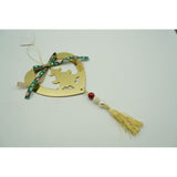 Ornament brad, Flippy, Inima, Auriu, Lucios, 15*26CM, Acril, Interior/ Exterior - vivimall.ro