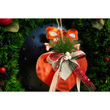 Ornament brad, Vivimall, Inima, Rosu, Lucios, 15*15CM, Acril, Interior/ Exterior - vivimall.ro