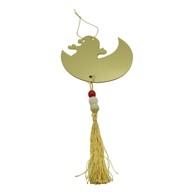 Ornament brad, Flippy, Luna, Auriu, Lucios, 10*25CM, Acril, Interior/ Exterior - vivimall.ro