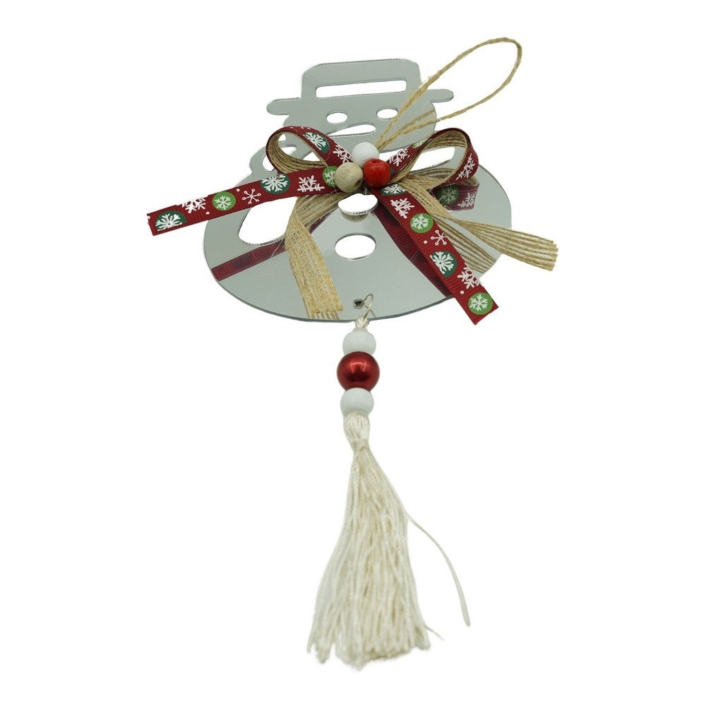 Ornament brad, Vivimall, Om de zapada, Argintiu, Lucios, 14*26CM, Acril, Interior/ Exterior - vivimall.ro