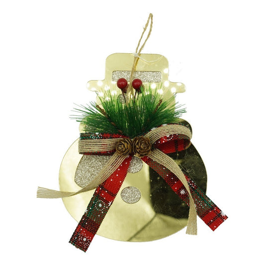Ornament brad, Vivimall, Om de zapada, Auriu, Lucios, 16*17CM, Acril, Interior/ Exterior - vivimall.ro