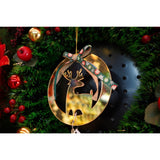 Ornament brad, Vivimall, Ren, Auriu, Lucios, 15*25CM, Acril, Interior/ Exterior - vivimall.ro