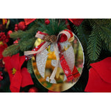 Ornament brad, Vivimall, Ren, Auriu, Lucios, 17*17CM, Acril, Interior/ Exterior - vivimall.ro