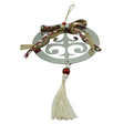 Ornament brad, Vivimall, Rotund, Argintiu, Lucios, 14*26CM, Acril, Interior/ Exterior - vivimall.ro