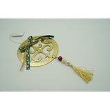 Ornament brad, Vivimall, Rotund, Auriu, Lucios, 15*26CM, Acril, Interior/ Exterior - vivimall.ro