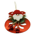 Ornament brad, Vivimall, Rotund cu clopotei, Rosu, Lucios, 15*20CM, Acril, Interior/ Exterior - vivimall.ro