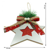 Ornament brad, Vivimall, Stea, Argintiu, Lucios, 14*17CM, Acril, Interior/ Exterior - vivimall.ro