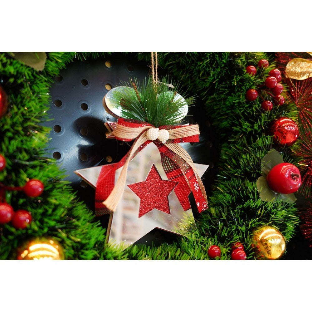 Ornament Brad, Stea, Lucios, 14*17Cm, Acril, Interior/ Exterior