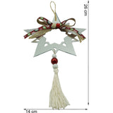 Ornament brad, Flippy, Stea, Argintiu, Lucios, 14*26CM, Acril, Interior/ Exterior - vivimall.ro