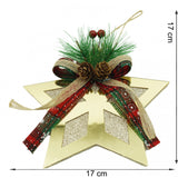 Ornament brad, Vivimall, Stea, Auriu, Lucios, 17*17CM, Acril, Interior/ Exterior - vivimall.ro
