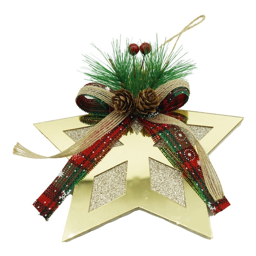 Ornament Brad, Stea, Lucios, 17*17Cm, Acril, Interior/ Exterior